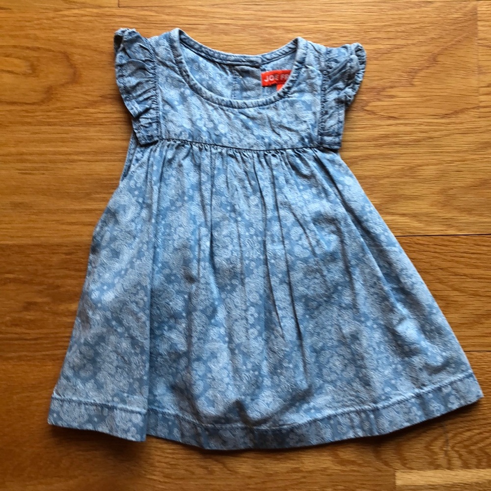 Paisley Patterned Denim Dress
